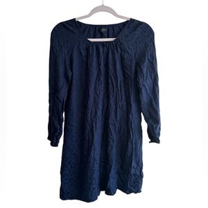 J. Crew Navy Long Sleeve Dress Size 2 S EUC